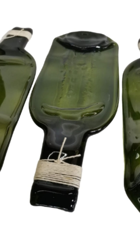 KIT DE 3 PZAS BASES DE BOTELLA COLOR VERDE