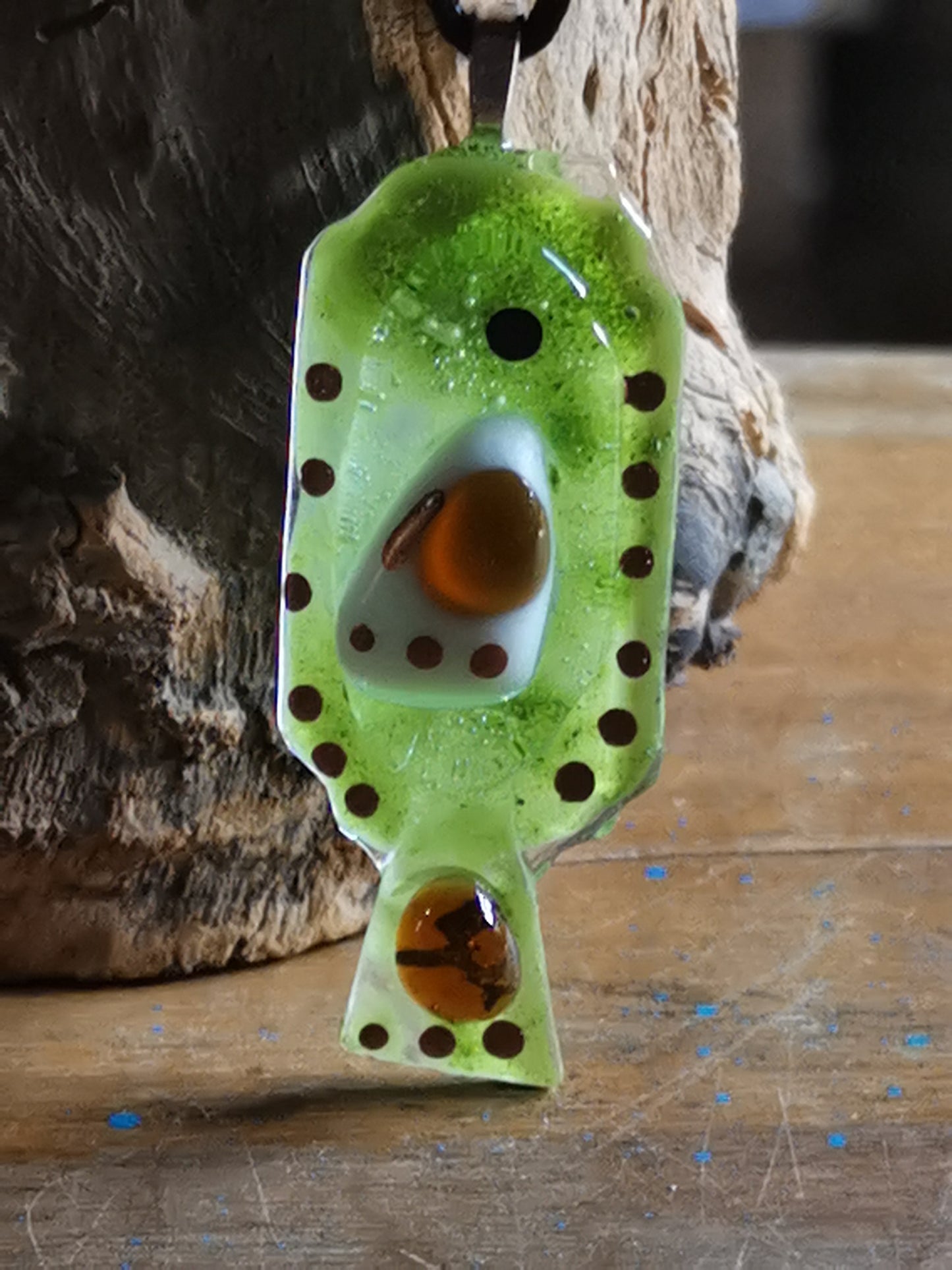 Pez verde con blanco