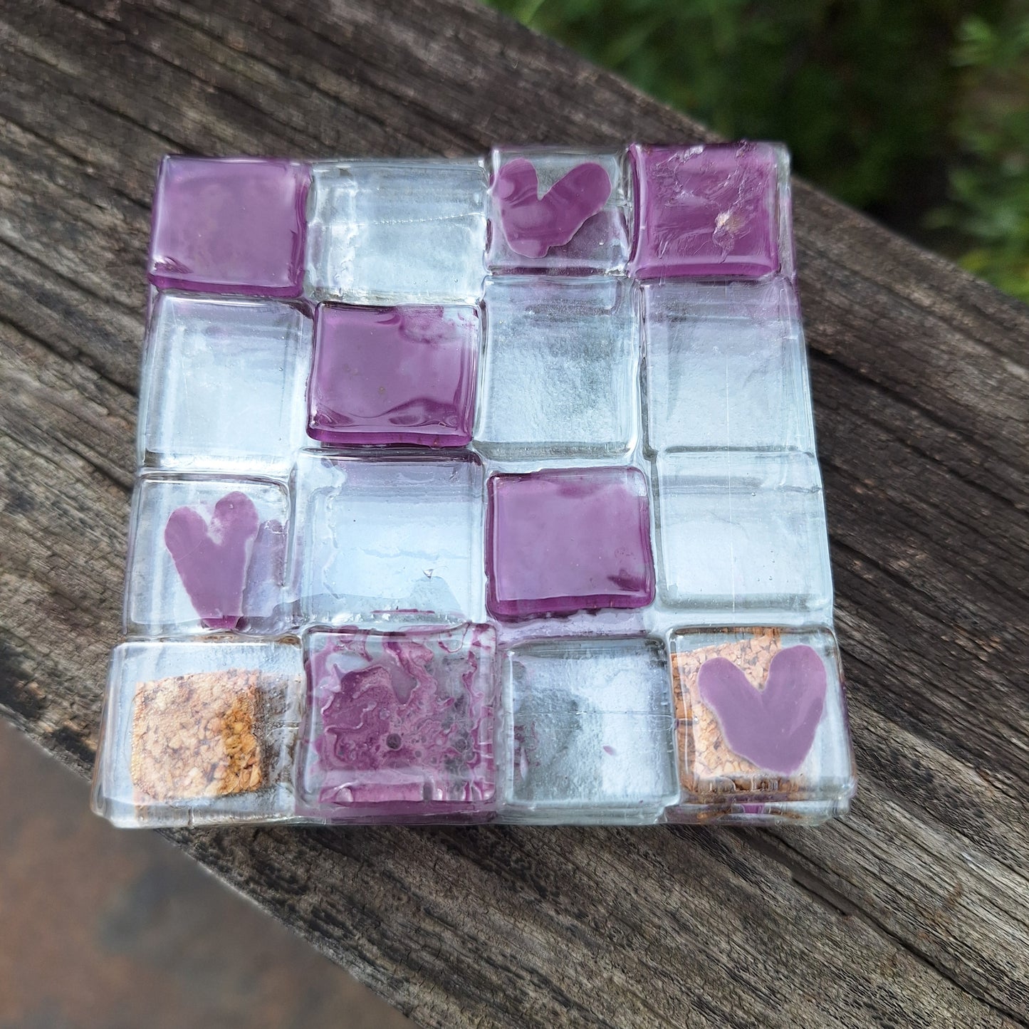 Kit de 4 portavasos corazon