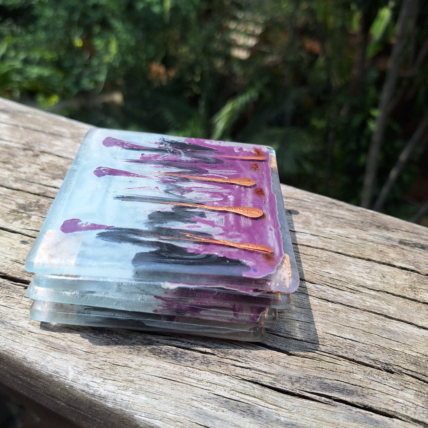Portavasos morado