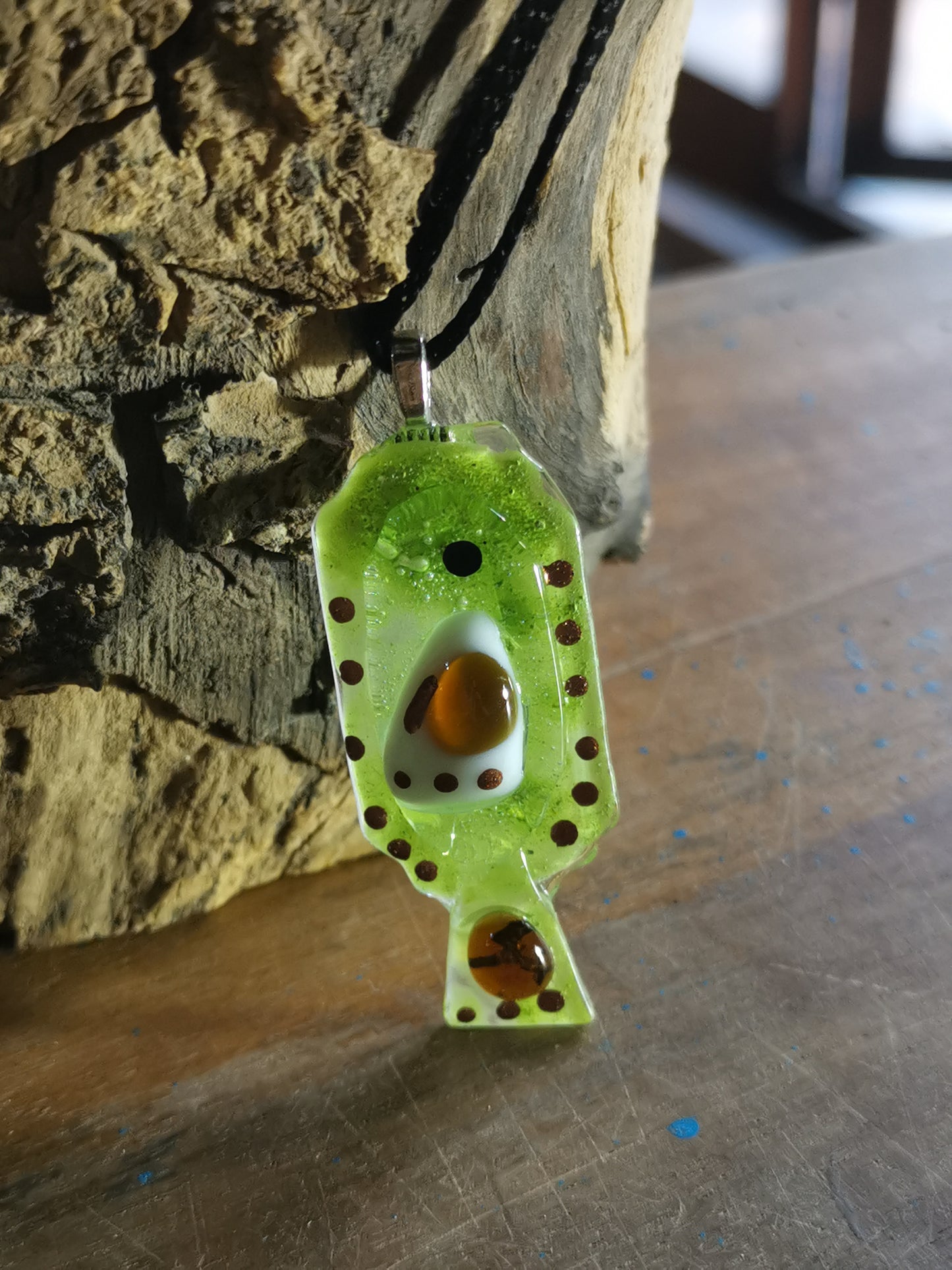 Pez verde con blanco