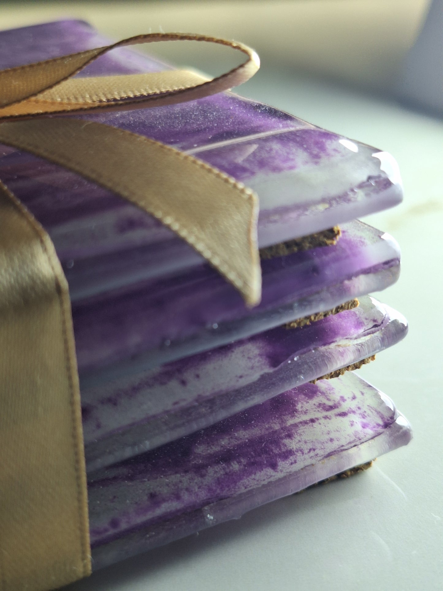 Portavasos morado