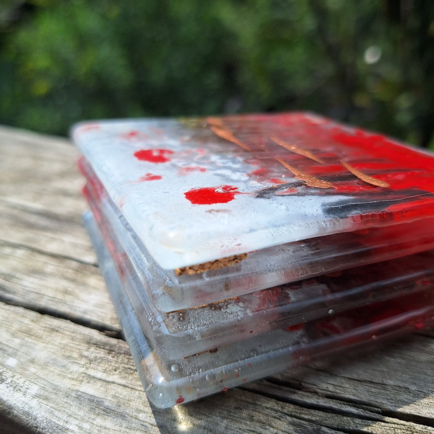 Portavasos rojo