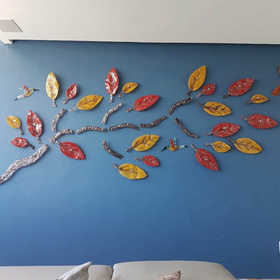 arbol de la vida grande de vidrio fusionado por 8treinta