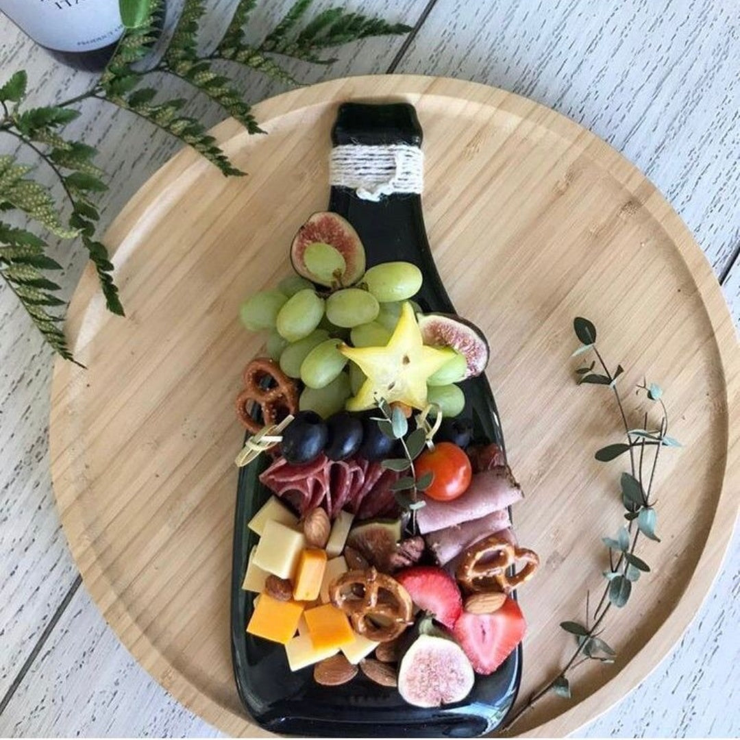 kit de 3 plato de botellas aplanada ideal para carnes frias