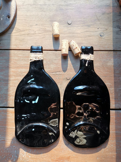 kit de 2 pzas botella plana negra maxi