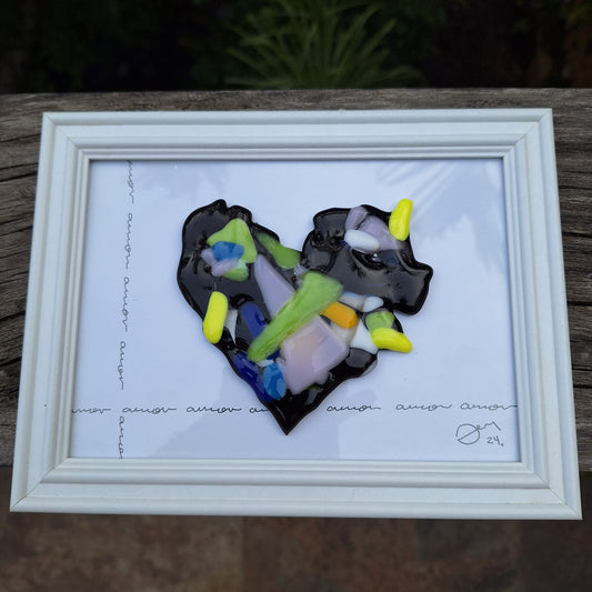 Cuadro corazon colores