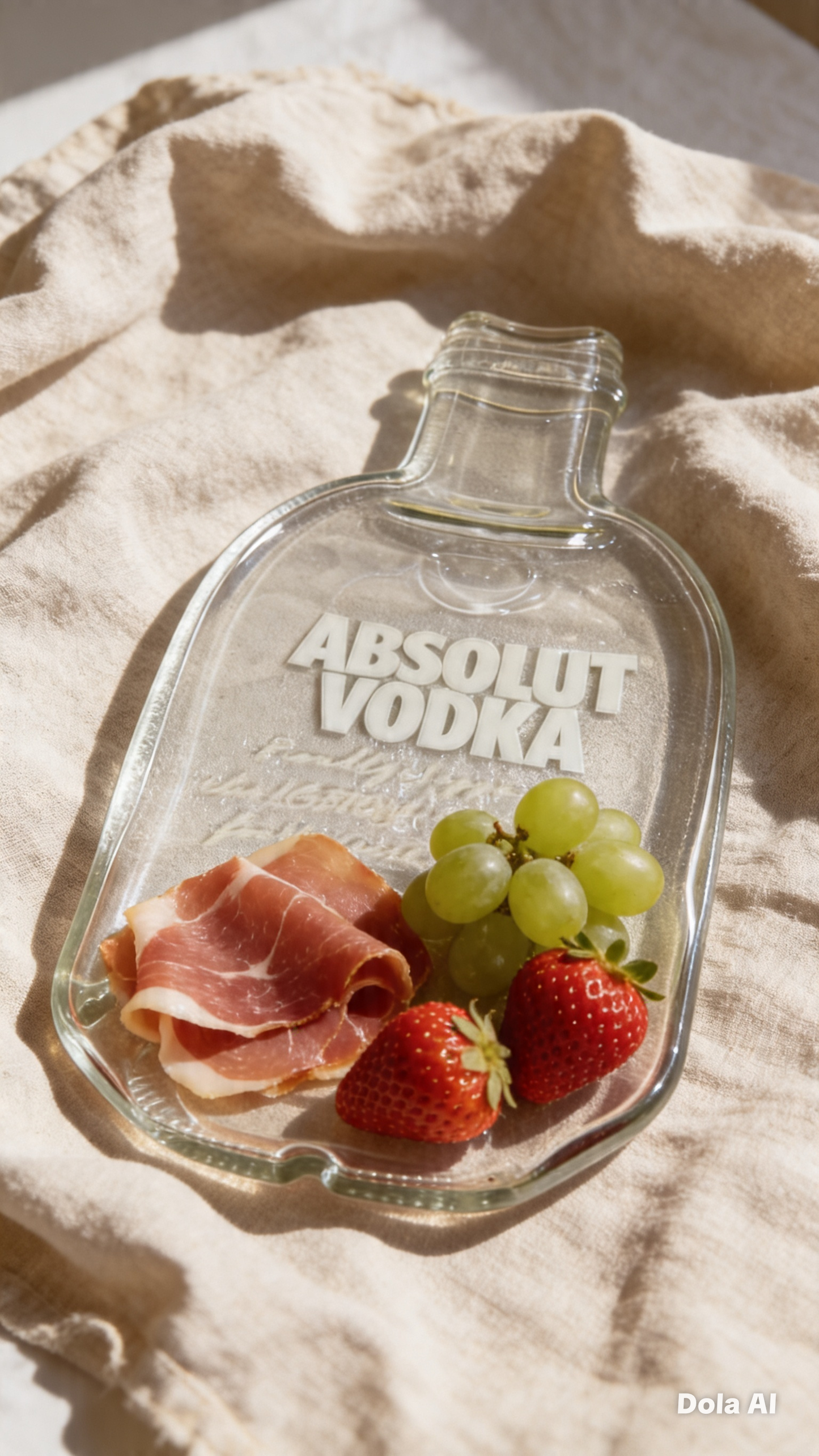Plato de absolut plano