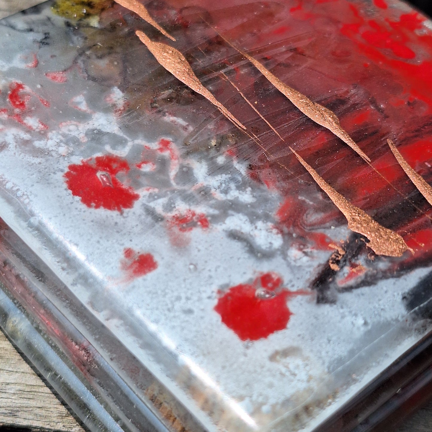 Portavasos rojo