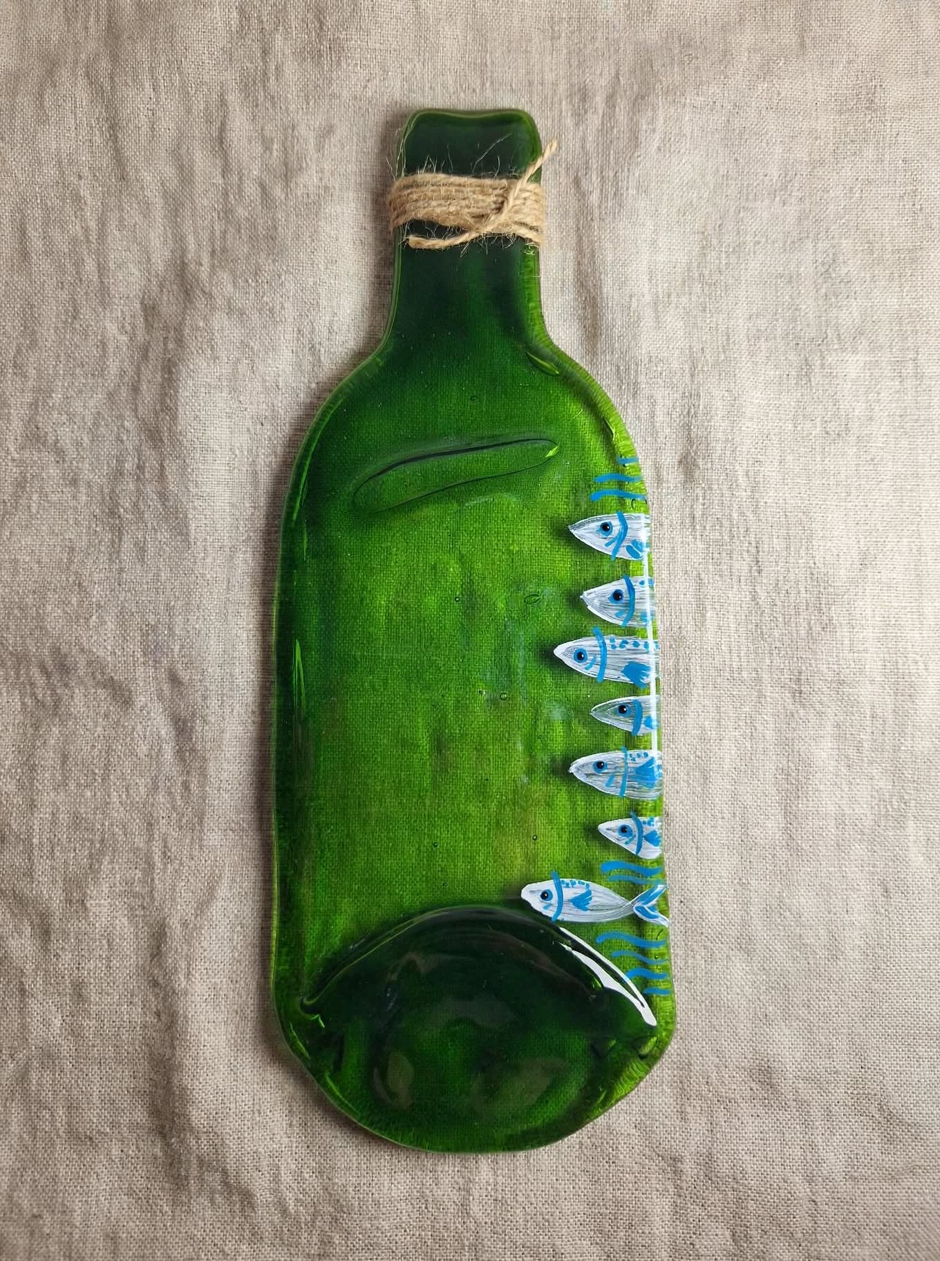 3 Plato de botella plana pez