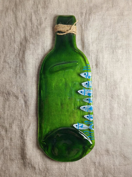 3 Plato de botella plana pez