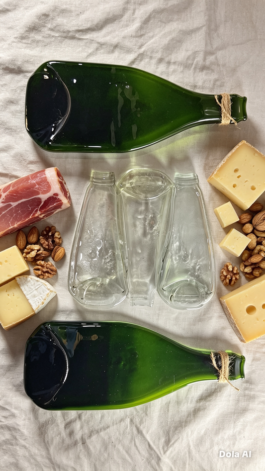 Platos de botellas planas