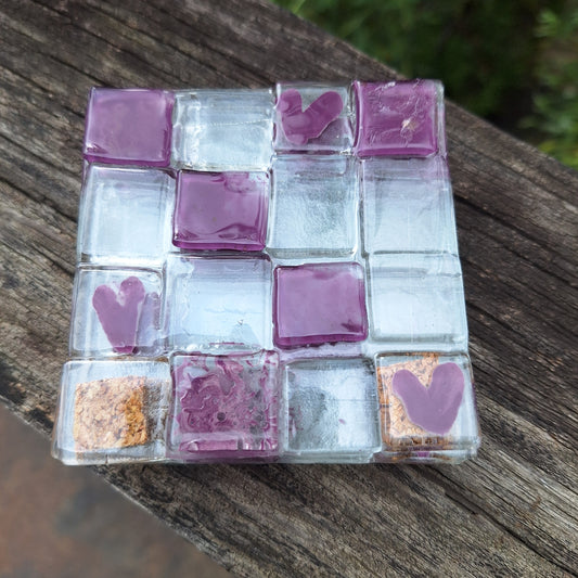 Kit de 4 portavasos corazon