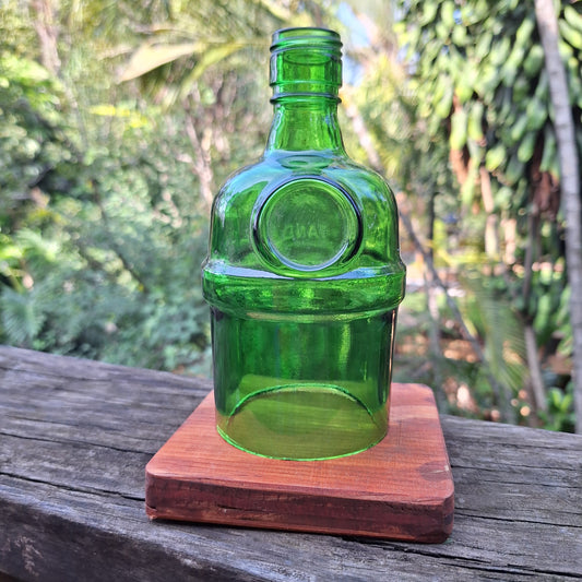 Portavelas verde