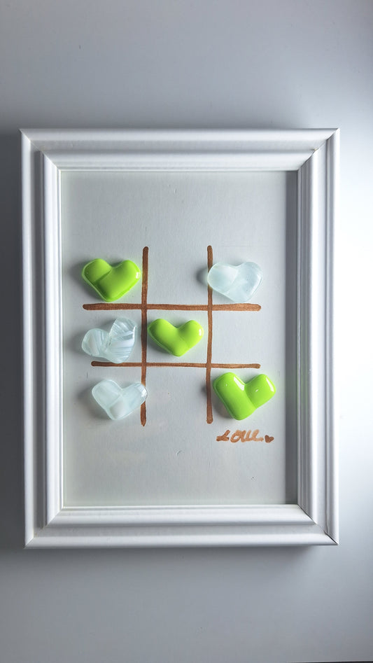 Cuadro gato corazones