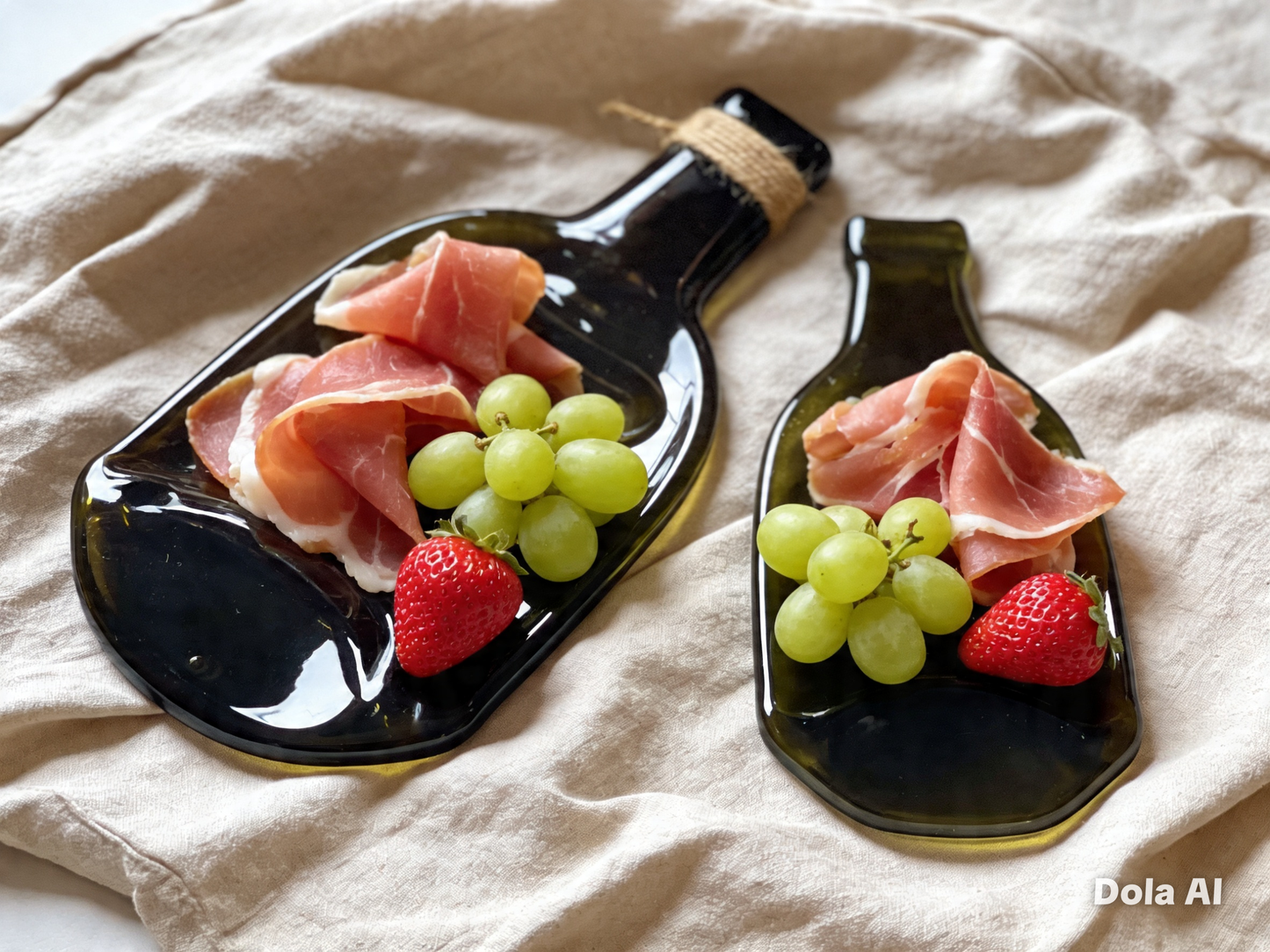 Platos reciclados de botellas