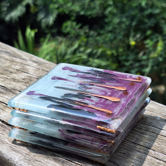 Portavasos morado