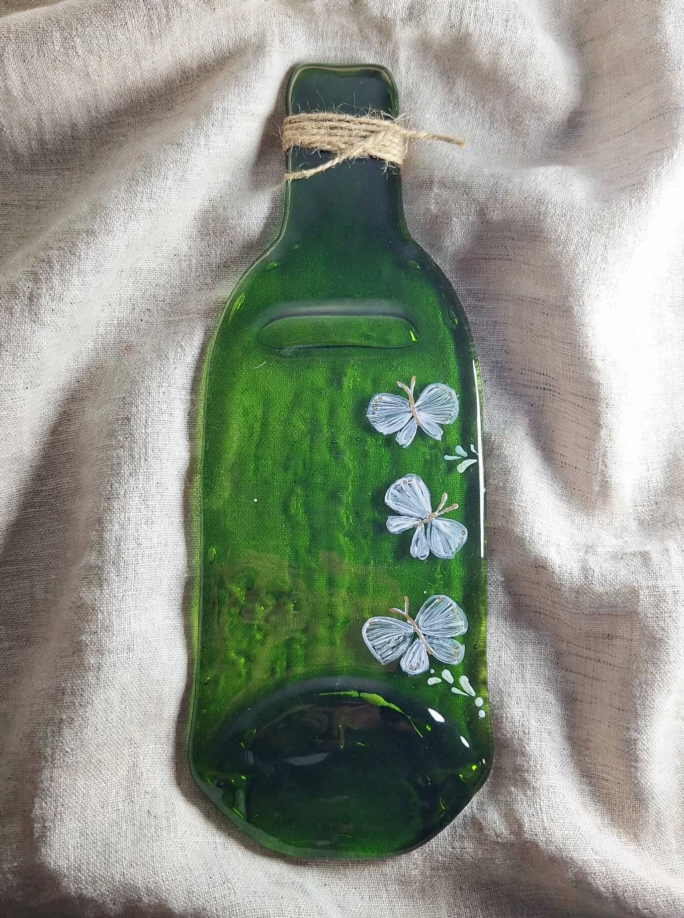 3 platos de botella mariposa