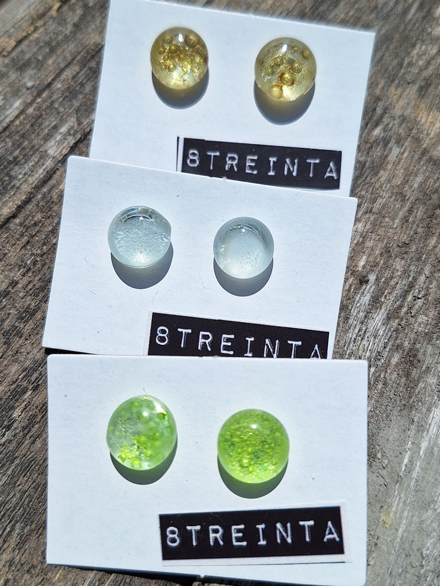 aretes tierra kit de 3 pares