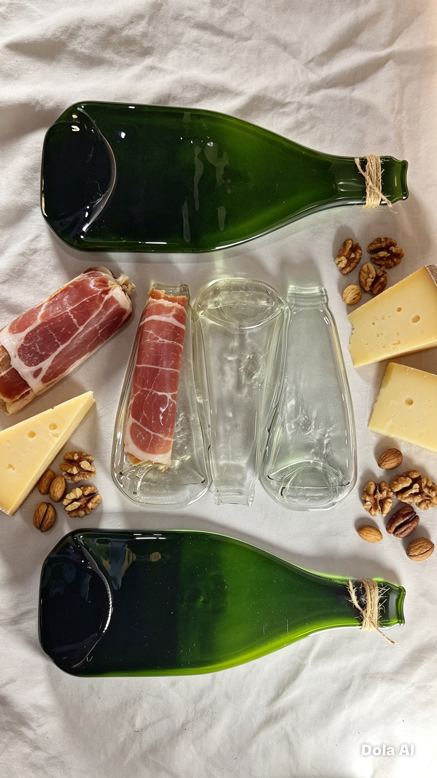 Platos de botellas planas