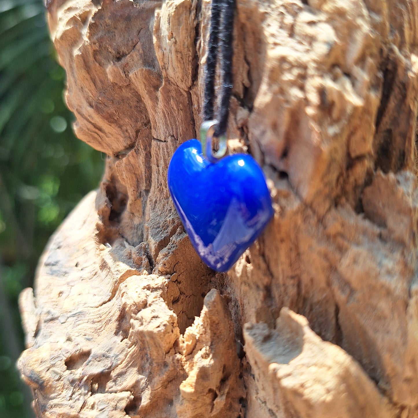 Dije corazon azul