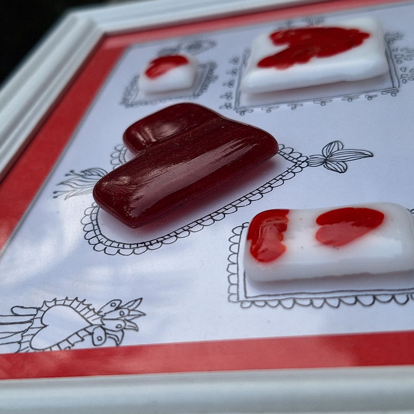 Cuadro corazon rojo