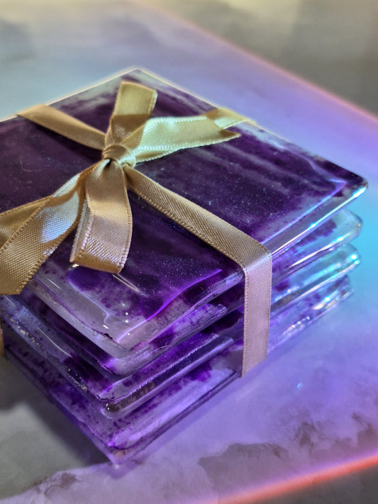 Portavasos morado