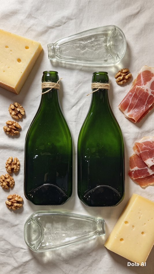 4 bases de platos de botella