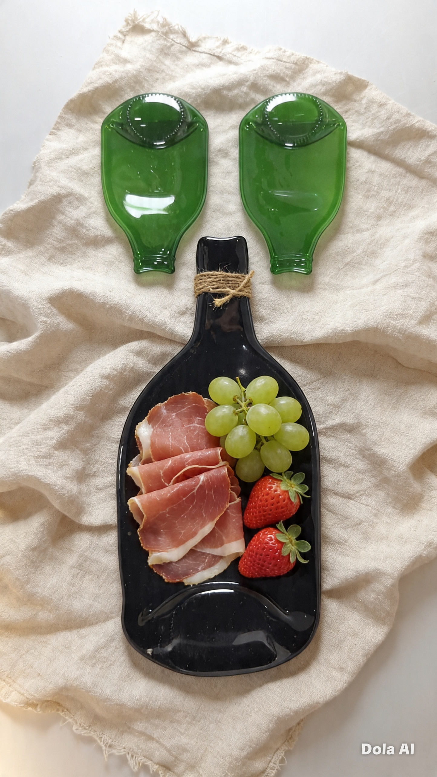 Platos reciclados de botellas